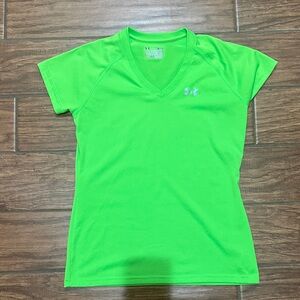 Under armor lime green t shirt